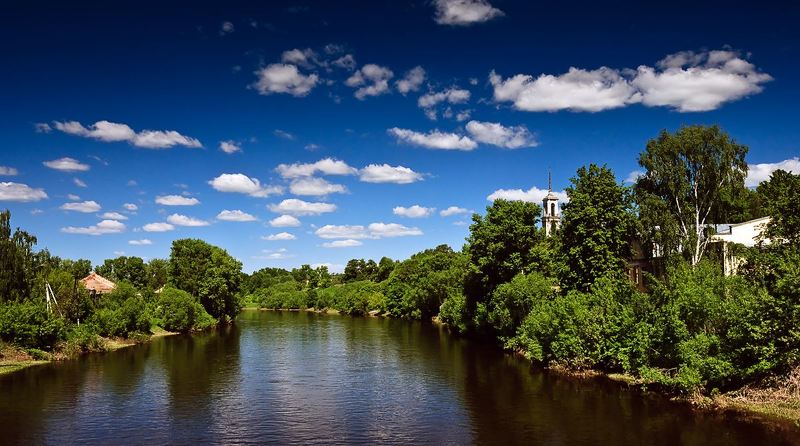 город,пейзаж,река,торжок Городок периферийный...photo preview