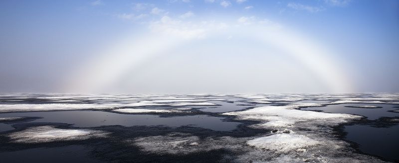 пейзаж,север,озеро,радуга,весна Портал фото превью