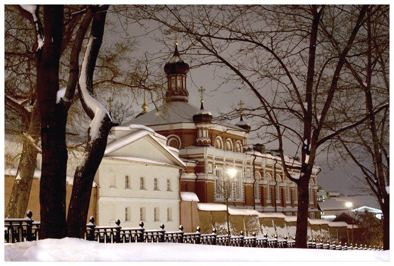 вечер, февраль, москва, бульвары, храм Вечер. Февраль. Москва.photo preview