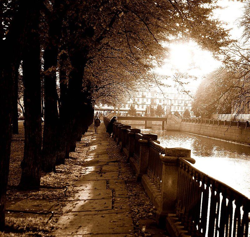 санкт-петербург, канал грибоедова, осень, тоска Тоскаphoto preview