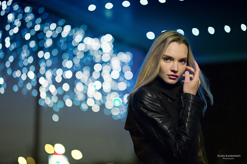 девушка, ночь, ночные огни, tamron,  Катеринаphoto preview