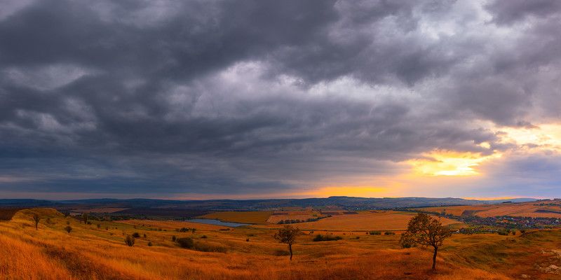 пейзаж, закат, панорама photo preview