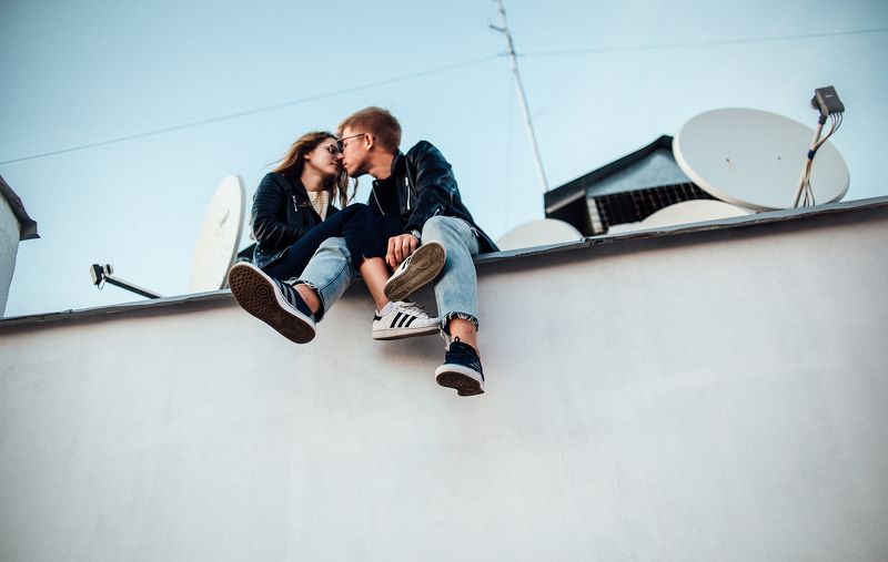 любовь, на крыше, любить, лавстори photo preview