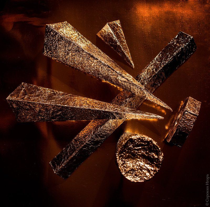 фольга, абстракция Composition 2photo preview