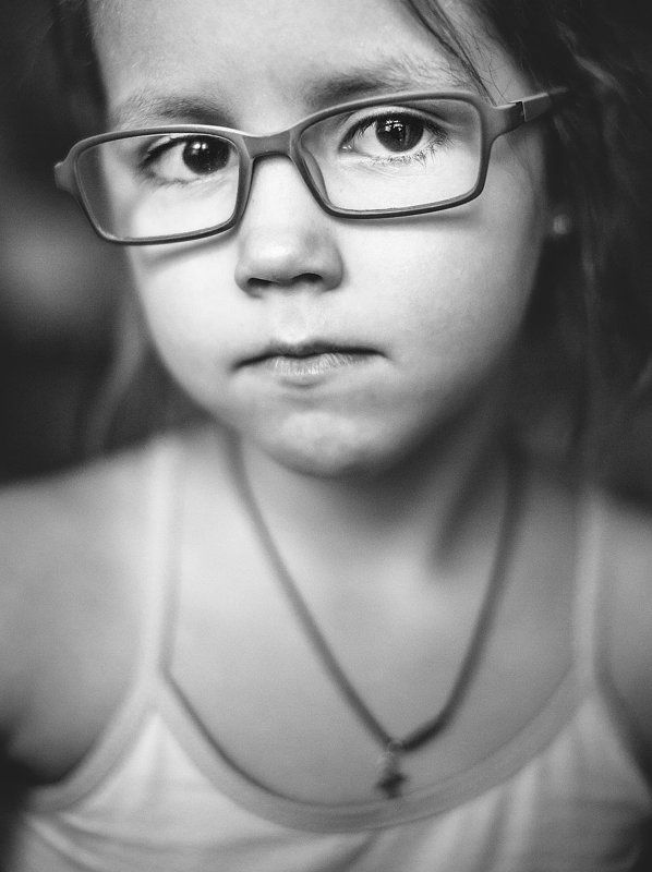 портрет, чб, черно-белое, дети,  Полькаphoto preview