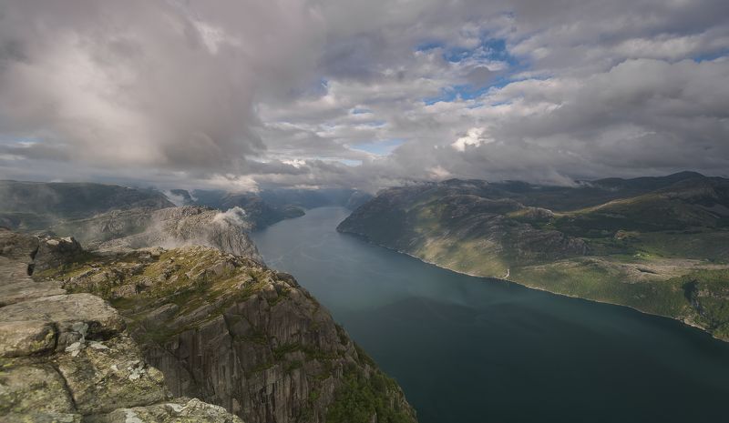 Preikestolen Lysefjorden Фьерд Lysefjordenphoto preview