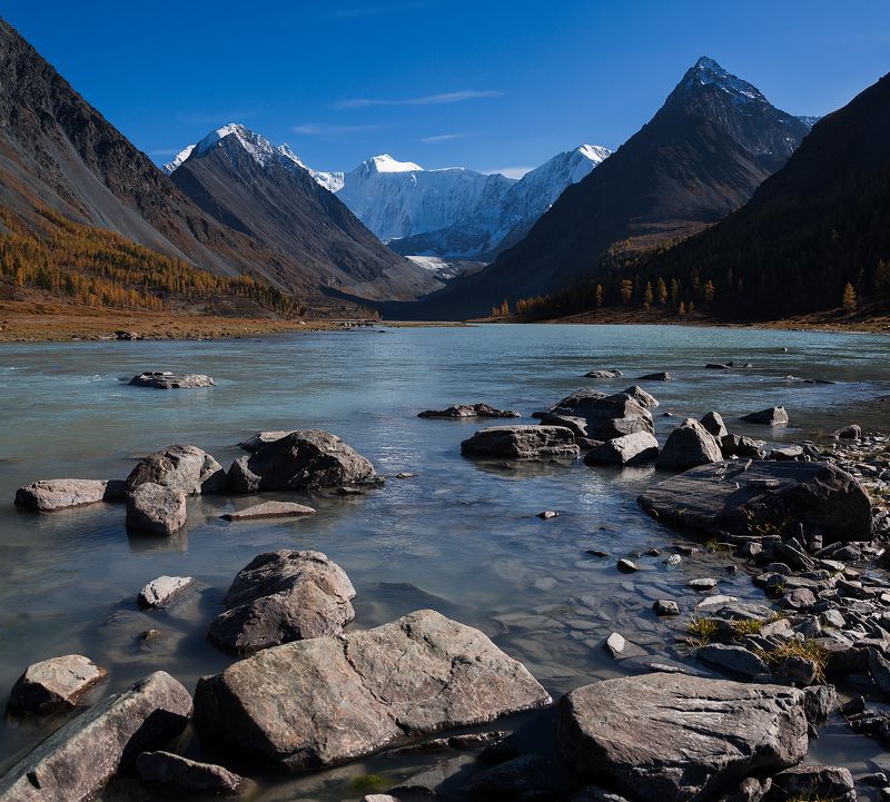 2016, Аккем, Алтай, Белуха, Горы, Осень, Сентябрь Аккемский вечерphoto preview