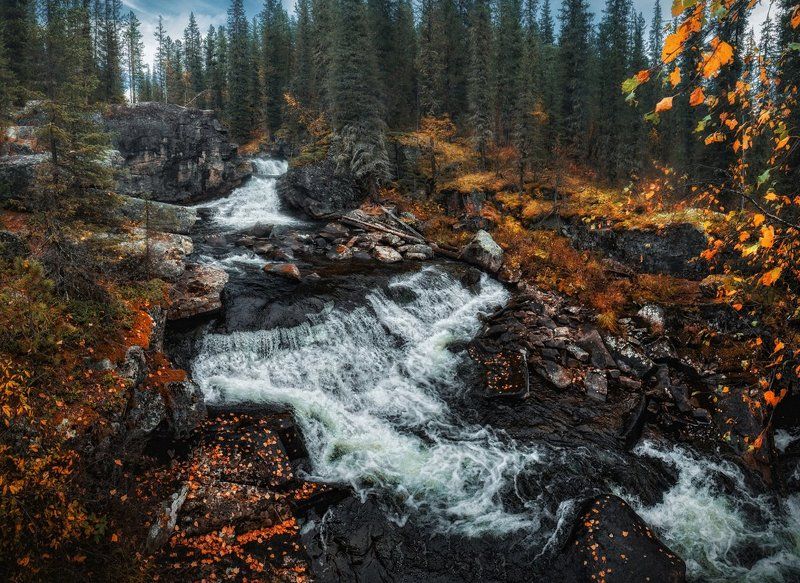 Каскадный водопад Коккольphoto preview