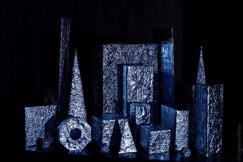 абстракция, фольга Composition 3photo preview