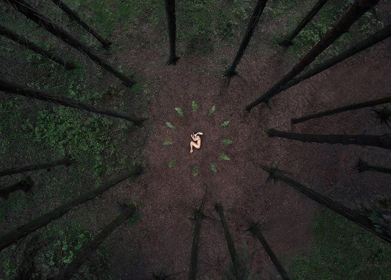 лес, девушка, ню, портрет ***photo preview