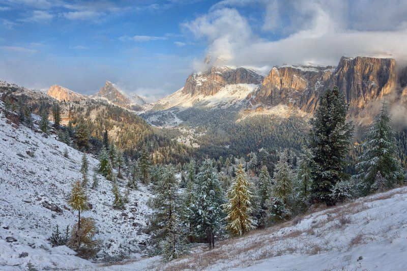 альпы, италия Снежные склоныphoto preview