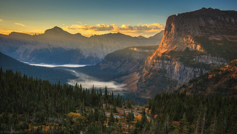 glasier, national, park Sunrise Over Glasierphoto preview