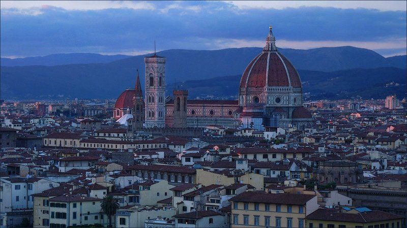 вечер, италия, флоренция Ещё один вечер на реке Арно фото превью