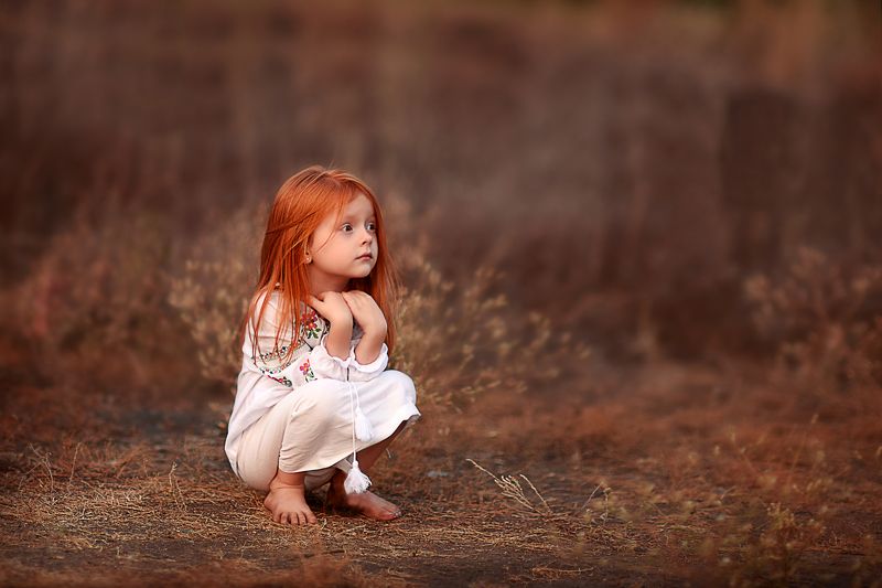 girl, summer, evening, ukraine, red hair Thoughtsphoto preview