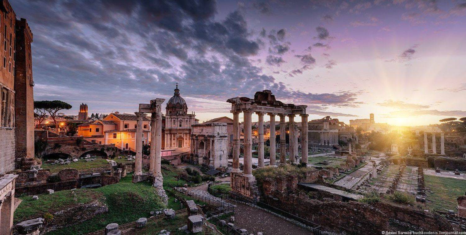 ***. Автор: Бычков Денис италия, рим,форум, рассвет, Бычков Денис