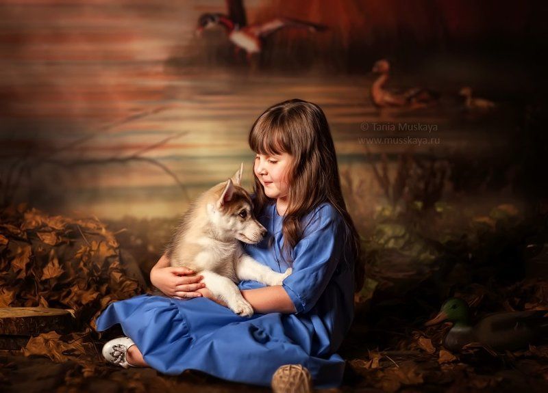 фотосессия с хаски Заботаphoto preview