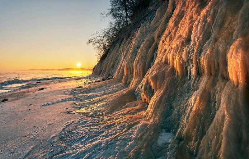 Балтийское море, Заостровье, зима, лёд Ледопадphoto preview