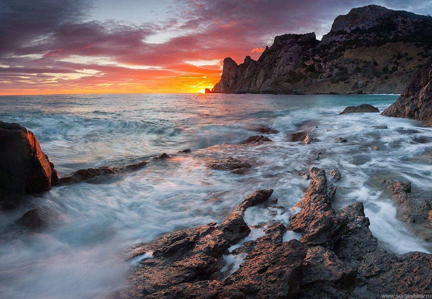 крым, судак, море, пляж, волна, скала, караул-оба, царский пляж, капчик, мыс, бухта, залив, лагуна, Serge Titov