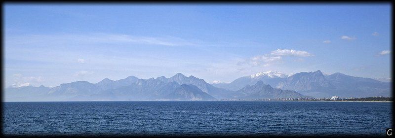 турция, анталия, горы, море, апрель Анталийские горыphoto preview