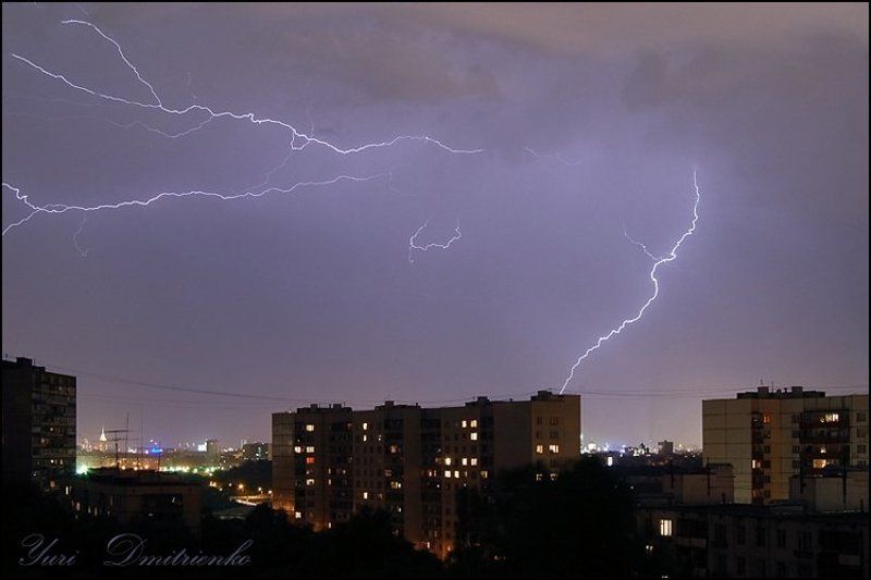 lihgtning, city, moscow, thunder, thunderbolt, гроза, молния, москва, тесла, dmitr Lightningphoto preview