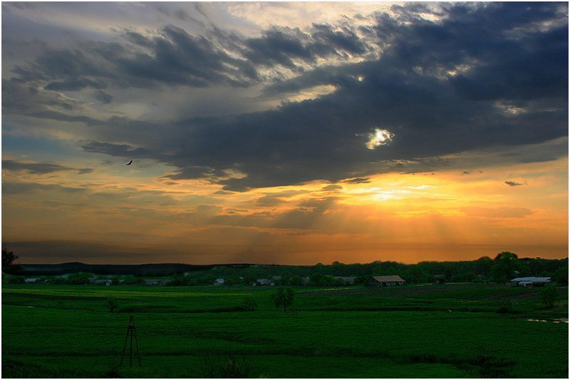 Утренний мотив села фото превью