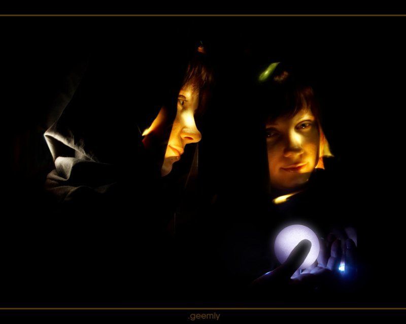 шар, портрет, светографика Колдовской шарphoto preview