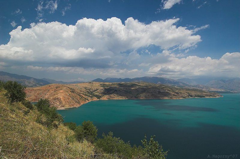 пейзаж, горы, облако, узбекистан, чарвакское водохранилище, ташкент Я к тебе прилечу!..photo preview