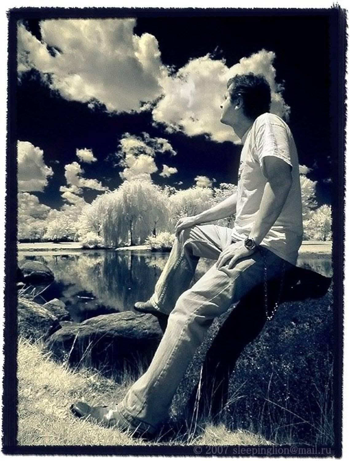 Считая облака.... Автор: Pilgrim ик, портрет, infrared, инфракрасный, инфракрасное, pilgrim, Pilgrim