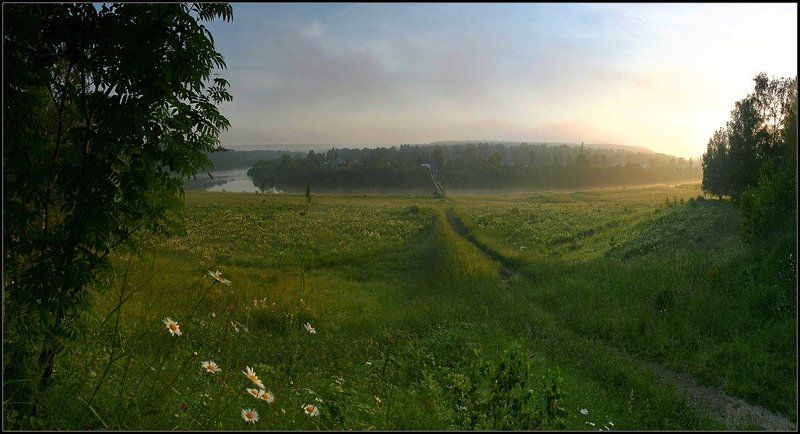 утро, река, иня, нсо, туман, дача, аня графова Утро раннееphoto preview