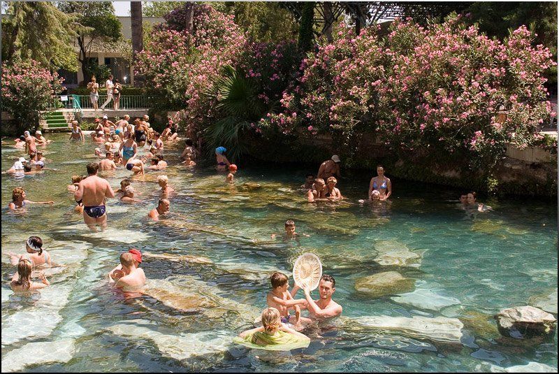 турция, памуккале, бассейн, клеопатра бассейн Клеопатрыphoto preview