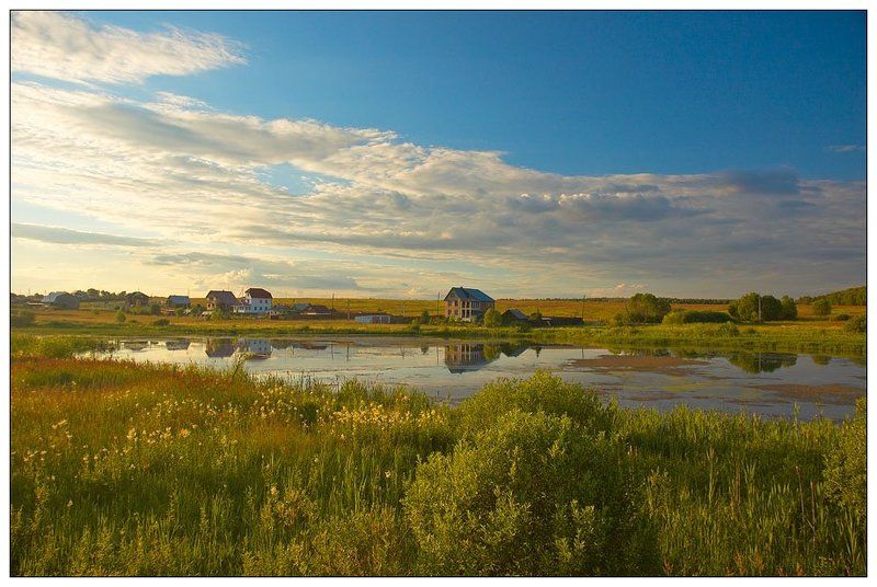 природа, закат, подмосковье, прод, вода, облака, лето * * *photo preview