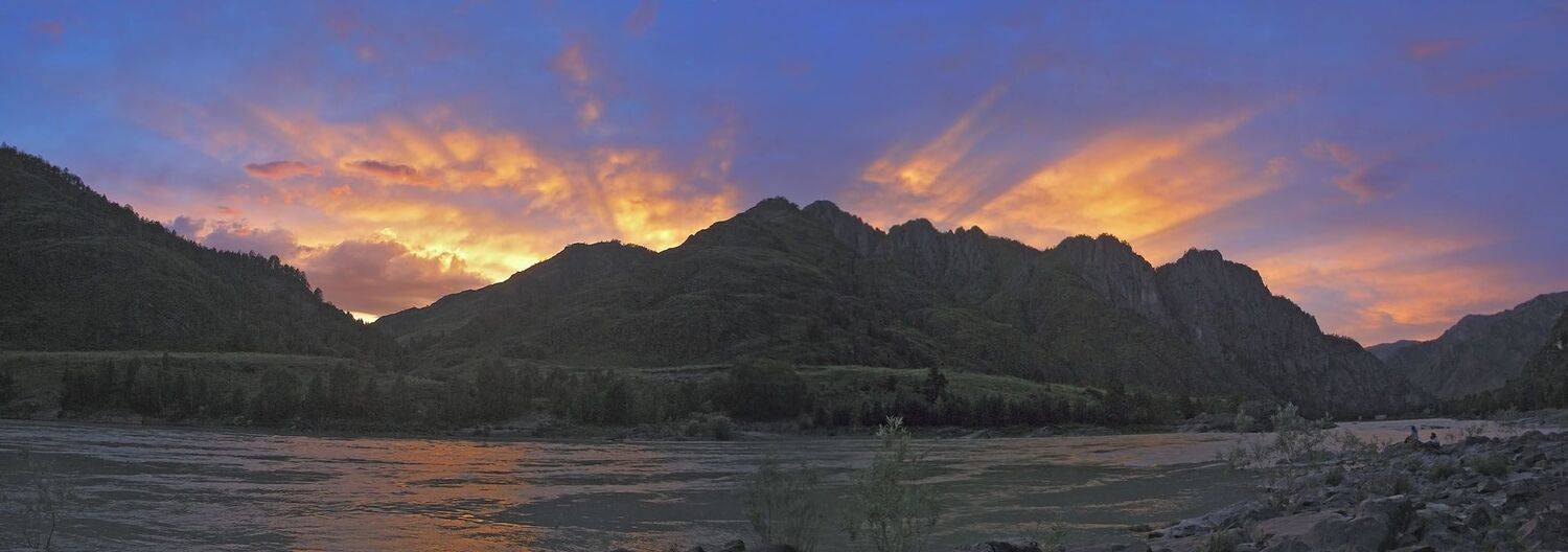 алтай, катунь, закат, VRoot