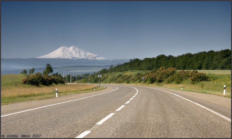 кавказ, горы, эльбрус, дорога, пейзаж, photohunter На пути к Эльбрусу.. фото превью