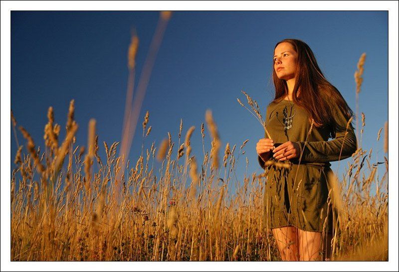 катю, портрет, девушка,закат, поле, лето Навстречу солнцу...photo preview