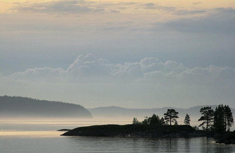 ладога, остров, небо, камни, облака Рисунки облакамиphoto preview