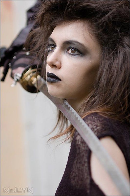 девушка, катана, готика, du уже не с намиphoto preview