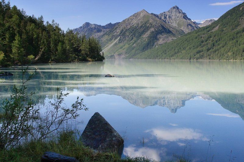 алтай, озеро, кучерлинское, утро Утро на Кучерлинском озереphoto preview