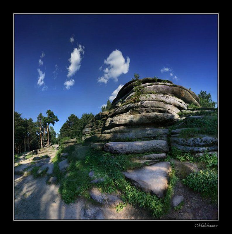 екатеринбург, панорама, горы, лес, сосны, облака, небо Каменные палаткиphoto preview