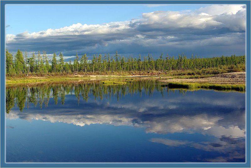 река,отражение Зеркальная рекаphoto preview