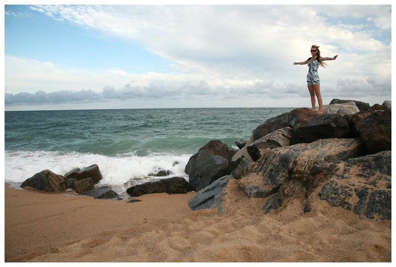 коста дел моресьме, барселона, средиземное море, пляж santa susannaphoto preview