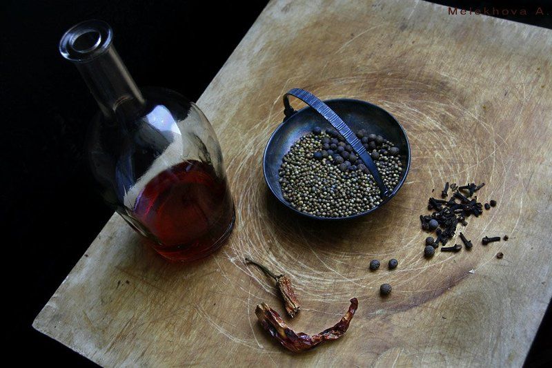 специи, пряности, вино, натюрморт Натюрморт со специямиphoto preview