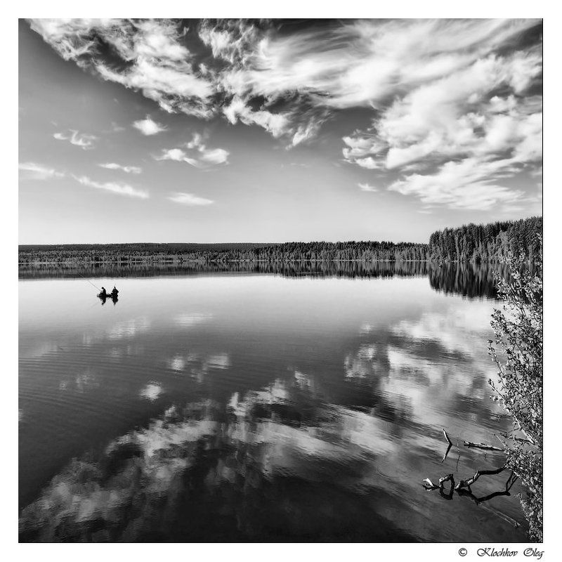 black and white, ч/б, жанр, черное и белое КЛЁВОЕ  МЕСТОphoto preview