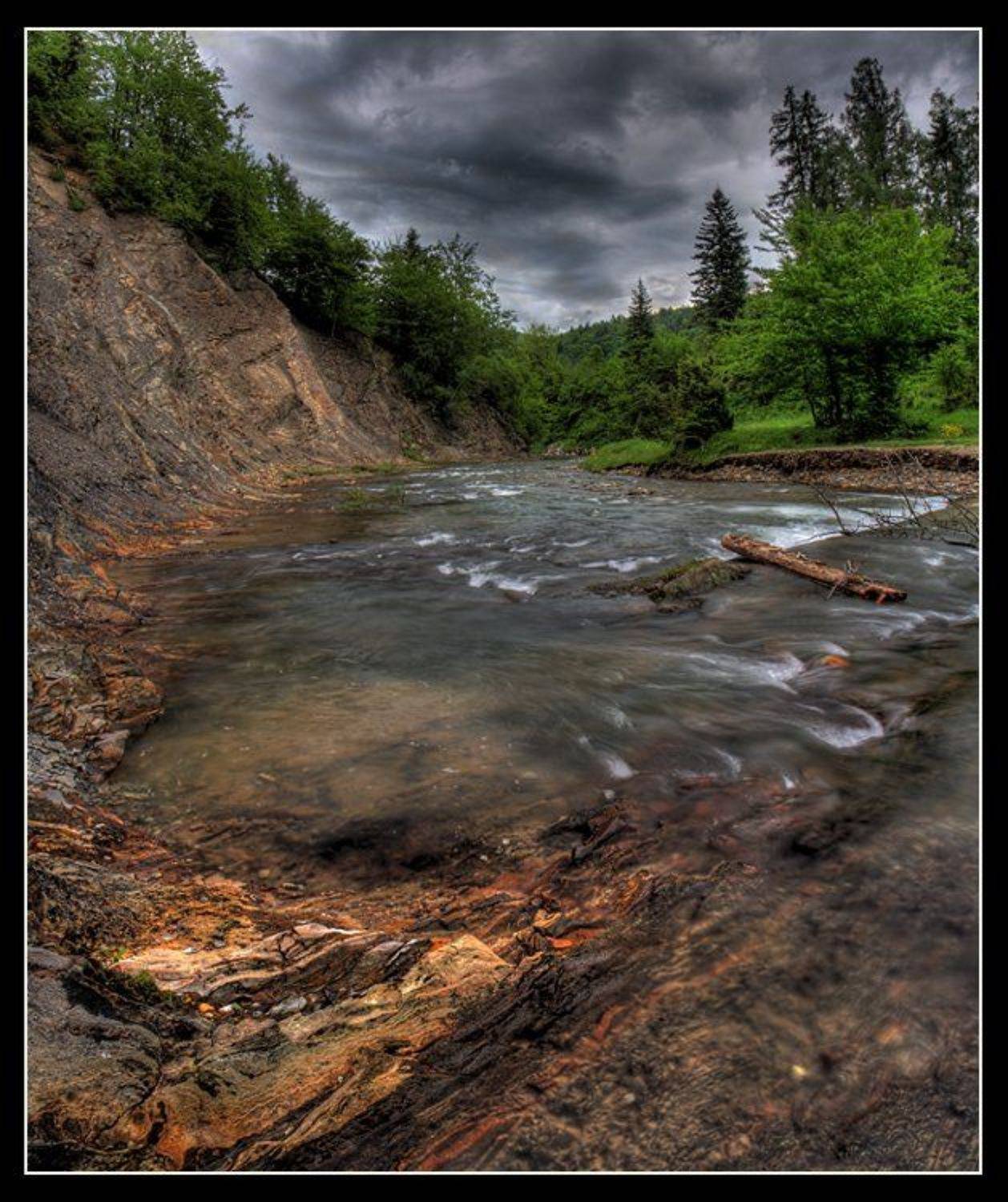 карпаты, каньон, река, лес, гроза, Юрий