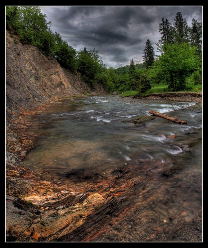 карпаты, каньон, река, лес, гроза Гроза в каньонеphoto preview