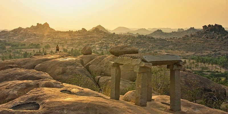 индия, хампи Наедине с закатомphoto preview