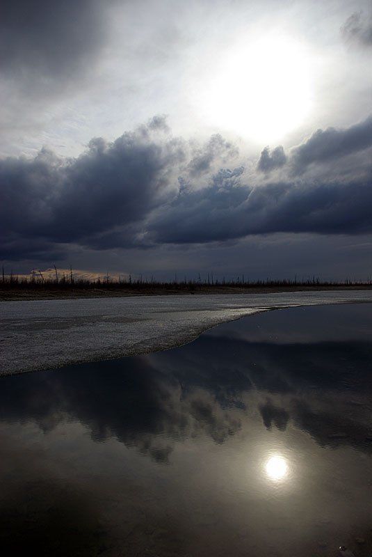 озеро, тучи Перед грозойphoto preview