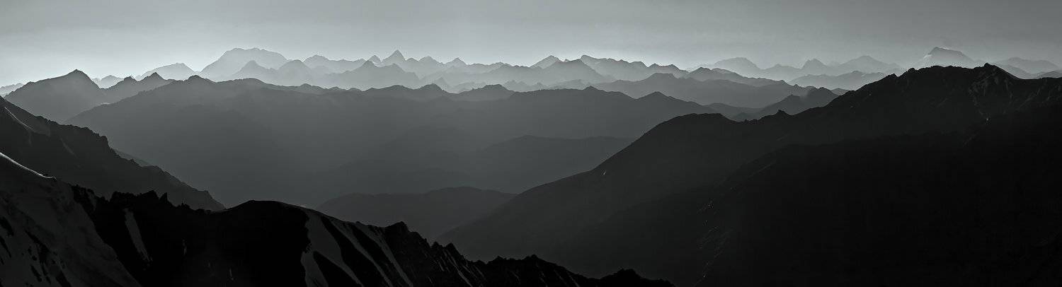 Такой разный Памир. Автор: Андрей Chogori Громов репост, ч/б, памир, поход., Андрей Chogori Громов