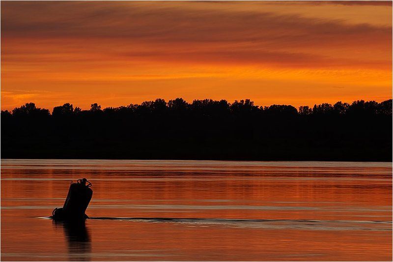 волга, река, рассвет, утро ...photo preview