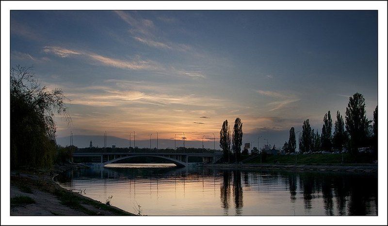 киев, русановка, мост, канал, вечер, закат Русановский вечер...photo preview