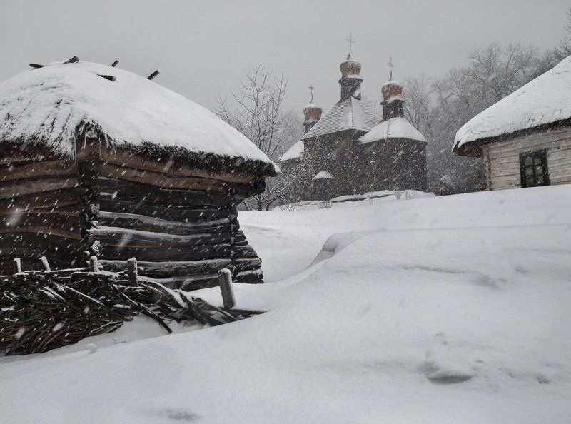 пирогово, зима, метель, снег вспоминая зиму . МЕТЕЛЬ ...photo preview